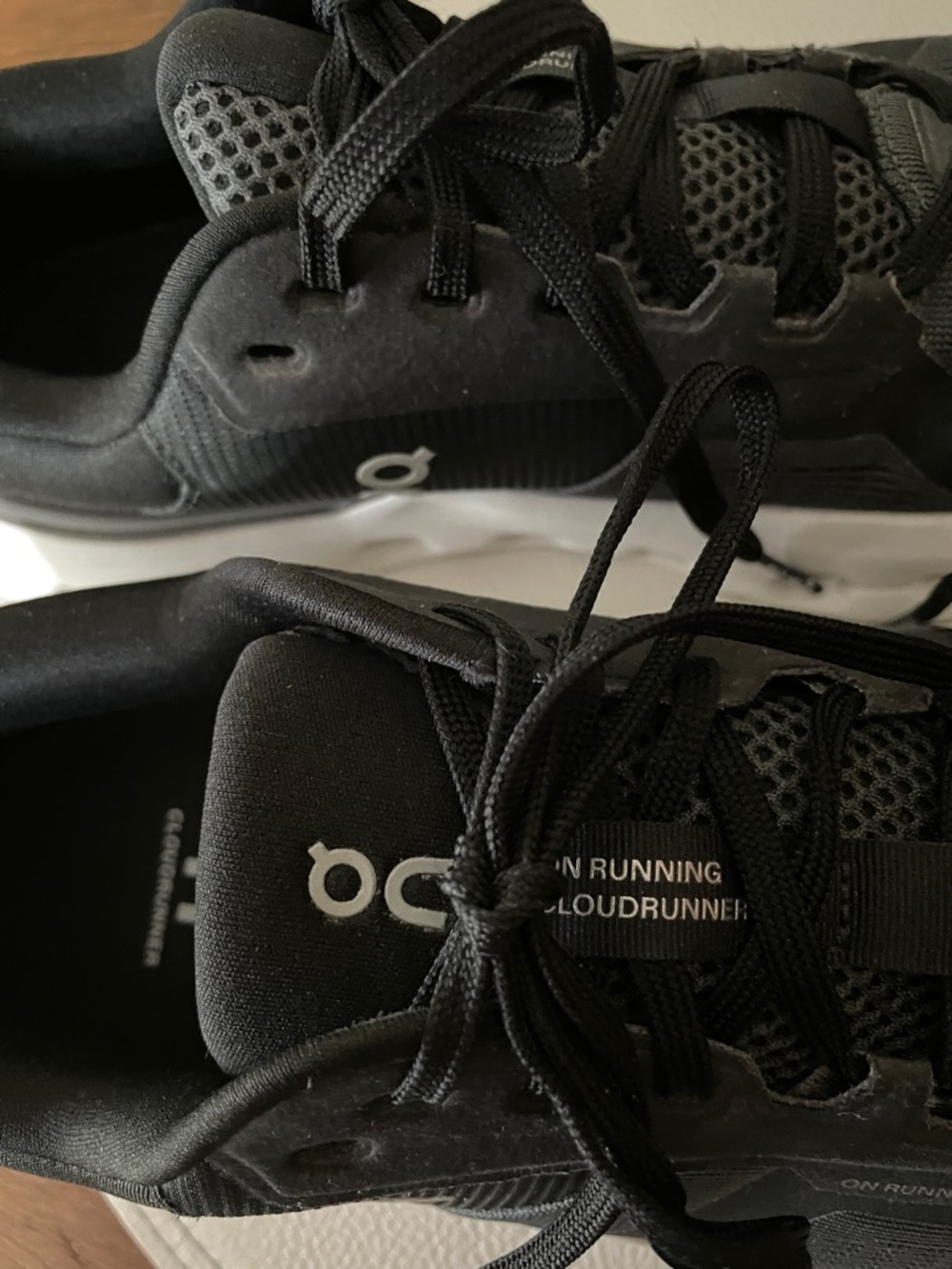 On Cloud - CloudRunner- Black, White and Charcoal Gray Women's Athletic Shoes - Picture 2 of 10